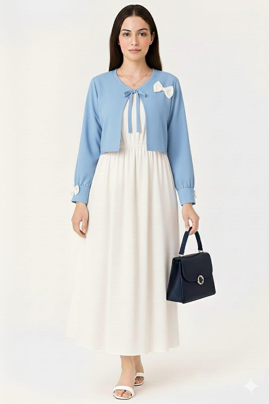 Beautiful Bow coat maxi