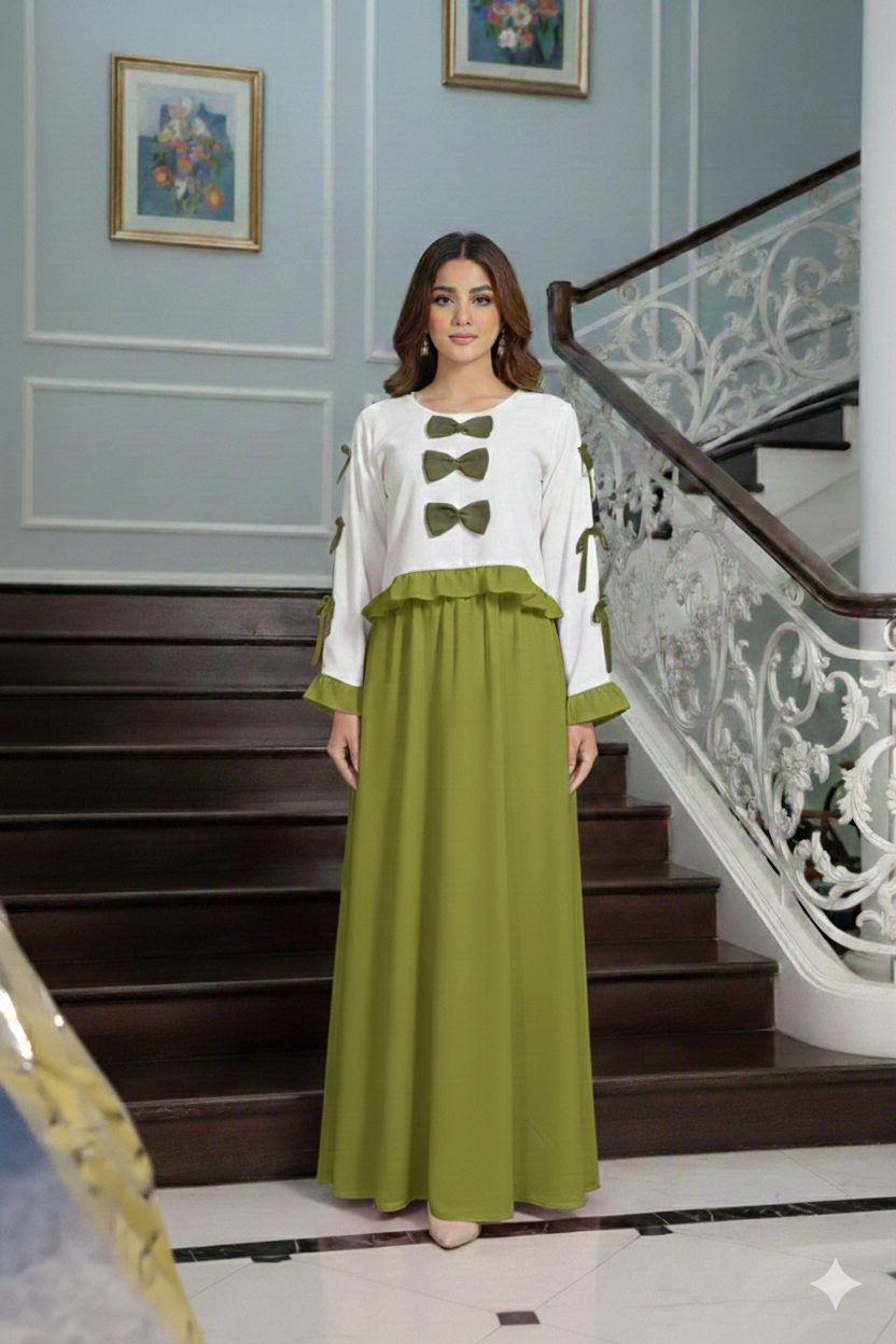 Bow Pookie Maxi š olive