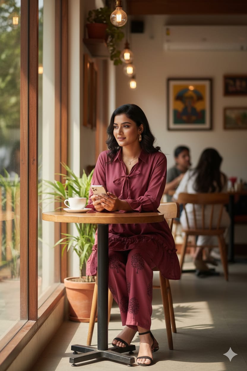 š Moti Charm ā Western Top & Plazo Set š