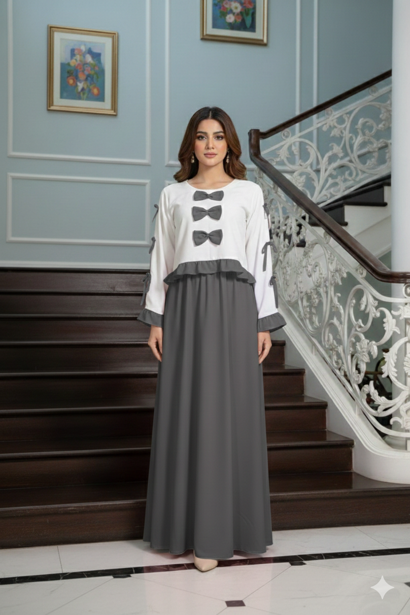 Bow Pookie Maxi š grey