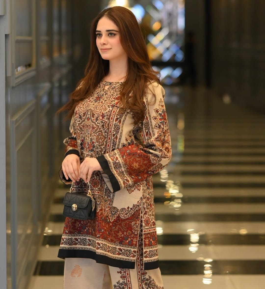 Digital Printed 2 Pc Silky Lawn | Ready to wear