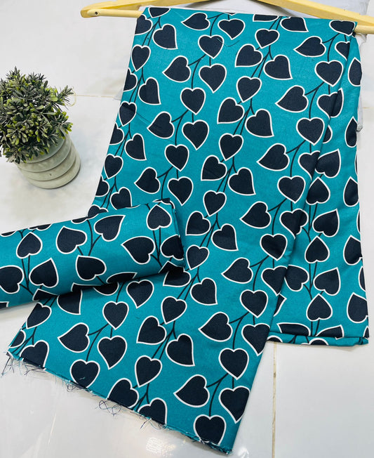 Micro Polo Cotton Digital Print UnStitched Suit